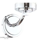 Laura Ashley Joseph Wall Light Polished Chrome Glass - Image 3