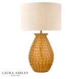 Laura Ashley Liza Ceramic Table Lamp Orange With Shade