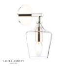 Laura Ashley Ockley Wall Light Polished Chrome & Glass