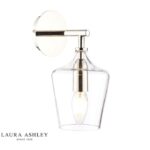 Laura Ashley Ockley Wall Light Polished Chrome & Glass