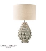 Laura Ashley Olwen Ceramic Table Lamp Grey With Shade