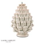 Laura Ashley Olwen Ceramic Table Lamp Grey With Shade - Image 3