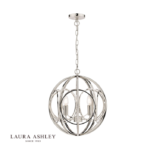 Laura Ashley Orbital 3lt Pendant Polished Nickel