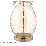 Laura Ashley Pineapple Large Table Lamp Champagne Cut Glass With Shade - Image 3