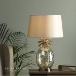 Laura Ashley Pineapple Large Table Lamp Champagne Cut Glass With Shade - Image 4
