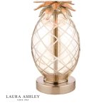 Laura Ashley Pineapple Small Table Lamp Champagne Cut Glass With Shade - Image 3