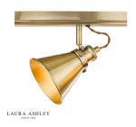 Laura Ashley Rufus 3lt Bar Spotlight Antique Brass - Image 3