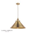 Laura Ashley Rufus Pendant Antique Brass
