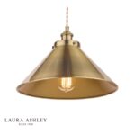 Laura Ashley Rufus Pendant Antique Brass - Image 3