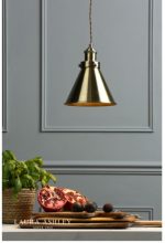 Laura Ashley Rufus Pendant Antique Brass - Image 3
