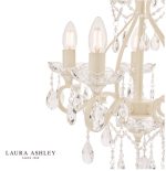 Laura Ashley Shamley 5lt Chandelier Matt White Glass - Image 3