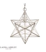 Laura Ashley Large Star Pendant Silver Glass - Image 3