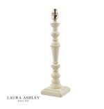 Laura Ashley Tate Wooden Table Lamp Off White (Base Only) - Image 2