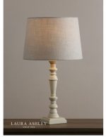 Laura Ashley Tate Wooden Table Lamp Off White (Base Only) - Image 4