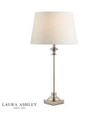 Laura Ashley Winston Table Lamp Antique Chrome & Glass (Base Only)