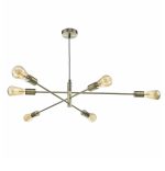 Alana 6lt Pendant Antique Brass