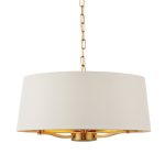 Harvey 3lt Satin Gold Pendant
