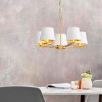 Harvey 5lt Satin Gold Pendant - Image 3