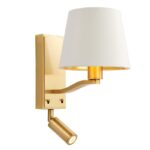 Harvey 1lt Satin Gold Wall & Spot