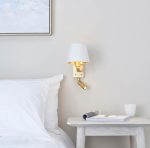 Harvey 1lt Satin Gold Wall & Spot - Image 3