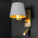 Harvey 1lt Satin Gold Wall & Spot - Image 4