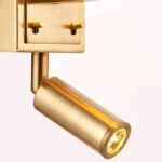 Harvey 1lt Satin Gold Wall & Spot - Image 5
