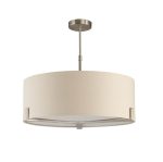 Hayfield 3lt Satin Nickel Pendant
