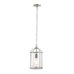 Lambeth 1lt Satin Nickel Pendant