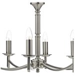 Ambassador 8lt Dual Mount Chandelier Satin Chrome - Image 3