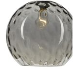 Aulax 1lt Pendant Silver Smoked Glass With Dimple Effect - Image 3