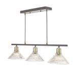 Boyd 3lt Bar Antique Brass with Glass Shade