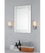 Century Bathroom Wall Light Polished Chrome Opal Glass IP44 - Image 5
