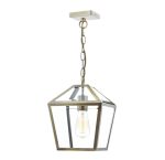 Churchill 1lt Pendant Antique Brass