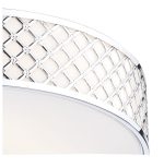 Civic Small 2lt Flush Polished Chrome Frosted Glass - Image 3