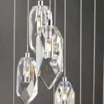 Crystal 12lt Cluster Pendant Polished Chrome & Crystal - Image 5