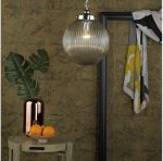 Tamara Pendant Satin Nickel & Ribbed Glass - Image 5
