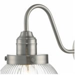 Tamara Wall Light Satin Nickel Ribbed Glass - Image 5