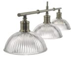 Dara 3lt Bar Pendant Antique Brass & Glass - Image 4