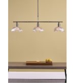 Dara 3lt Bar Pendant Antique Brass & Glass - Image 5