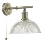 Dara Wall Light Antique Brass & Glass