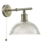 Dara Wall Light Antique Brass & Glass