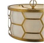 Epstein 3lt Pendant Gold With Ivory Shade - Image 3