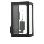 Era Wall Light Black Glass IP44