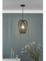 Ero 1lt Single Pendant Black & Chrome - Image 6