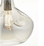 Esarosa 1lt Pendant Black Chrome & Smoked Glass - Image 3