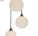 Federico 5lt Cluster Pendant Black Opal Glass - Image 4
