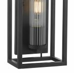 Felipe Wall Light Black & Ribbed Glass - Image 4
