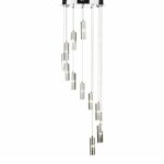 Galileo 12lt Cluster Pendant Polished Chrome Crystal