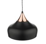 Gaucho 1lt Single Pendant Black & Copper - Image 4