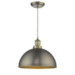 Governor Pendant Antique Chrome Antique Brass